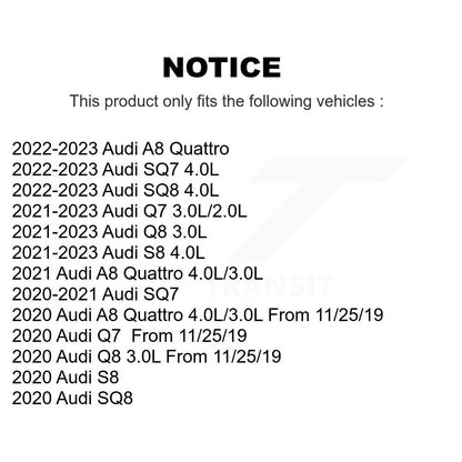 Ceramic Disc Brake Pad Wear Sensor Rear Kit For Audi Q7 Q8 SQ8 SQ7 A8 Quattro S8