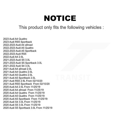 Ceramic Brake Pad & Wear Sensor Rear Kit For Audi A5 Sportback A4 Quattro S5 RS5