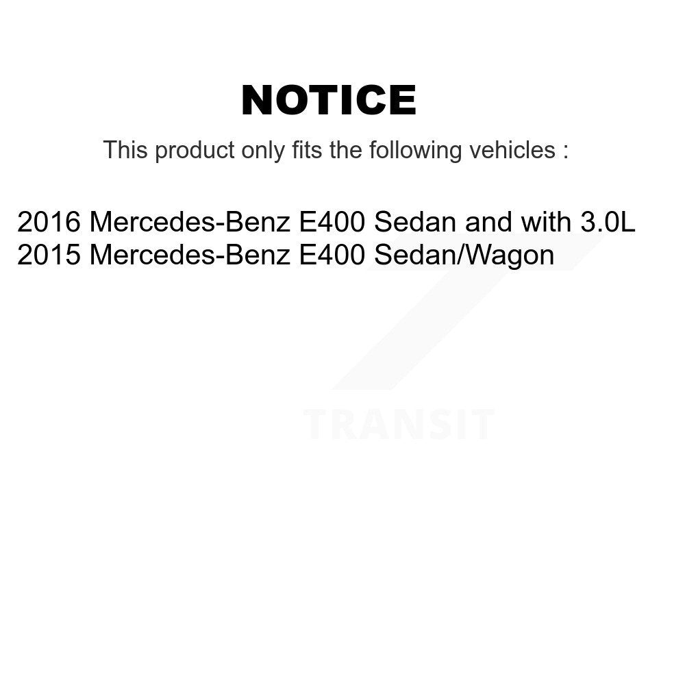 Ceramic Brake Pads Extra Wear Sensor Front Rear Kit (5Pc) For Mercedes-Benz E400