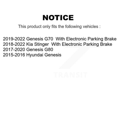 Parking Brake Shoe Rear NB-1071B For Genesis Kia Stinger G70 Hyundai G80