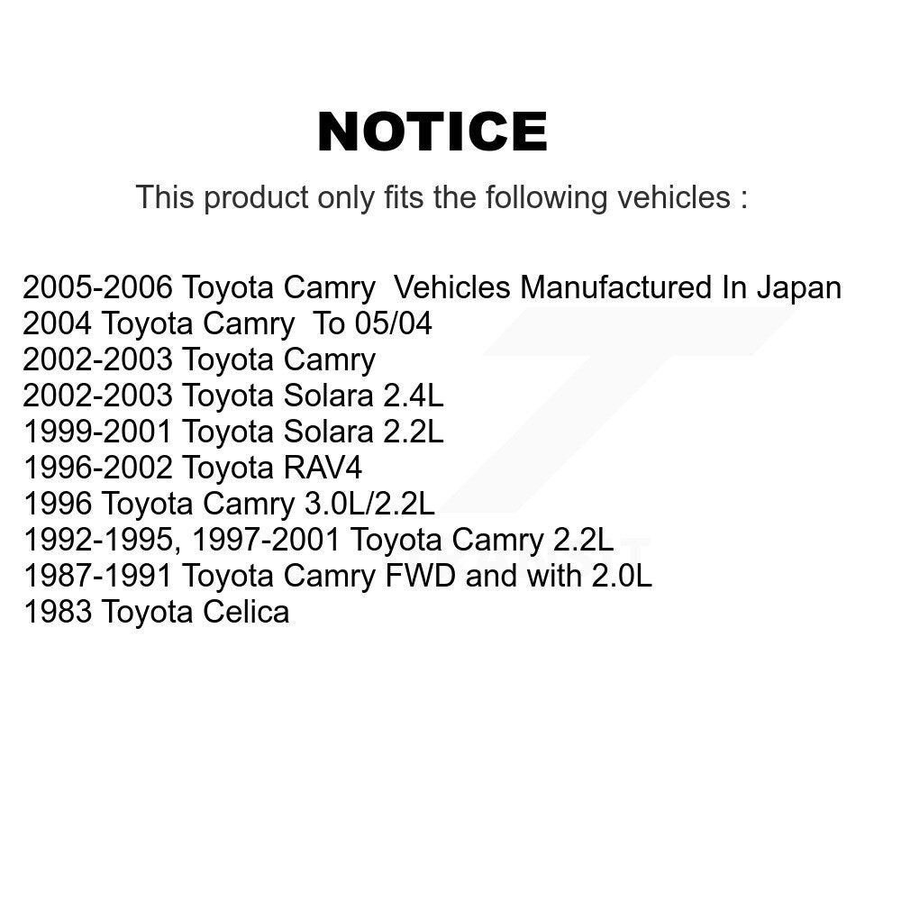 Drum Brake Shoe Rear NB-528B For Toyota Camry RAV4 Solara Celica