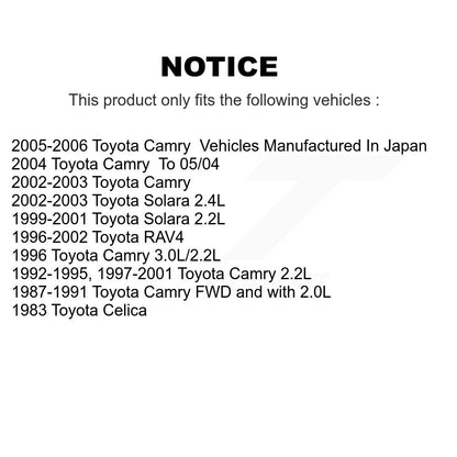 Drum Brake Shoe Rear NB-528B For Toyota Camry RAV4 Solara Celica