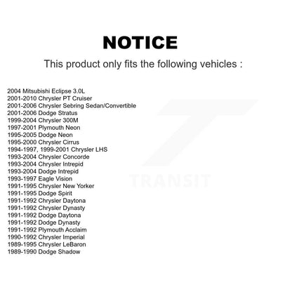 Parking Brake Shoe Rear NB-643B For Chrysler PT Cruiser Sebring Dodge Neon 300M