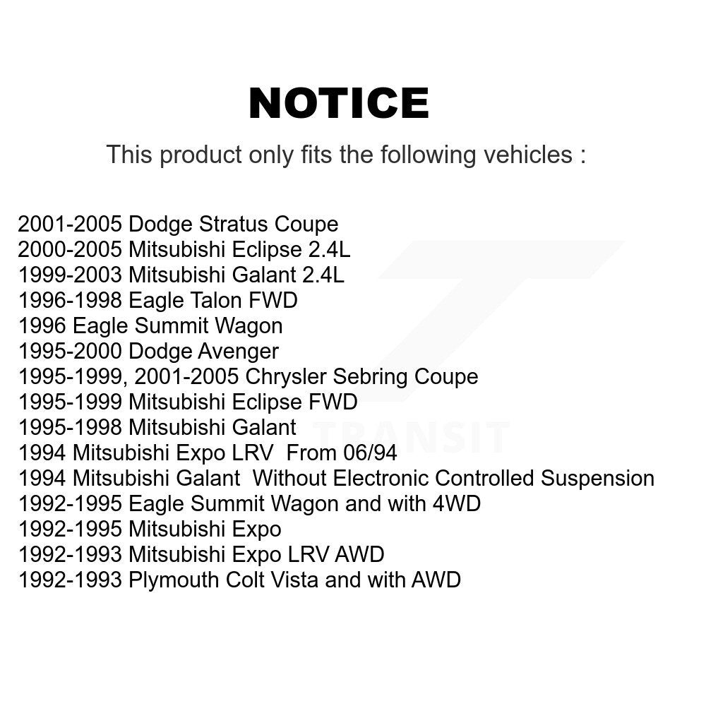 Drum Brake Shoe Rear NB-658B For Chrysler Sebring Mitsubishi Eclipse Galant Colt