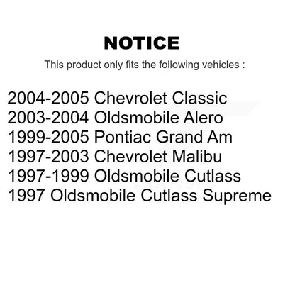 Drum Brake Shoe Rear NB-720B For Pontiac Grand Am Chevrolet Malibu Oldsmobile