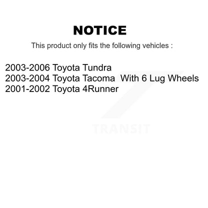 Drum Brake Shoe Rear NB-764B For Toyota Tundra Tacoma 4Runner