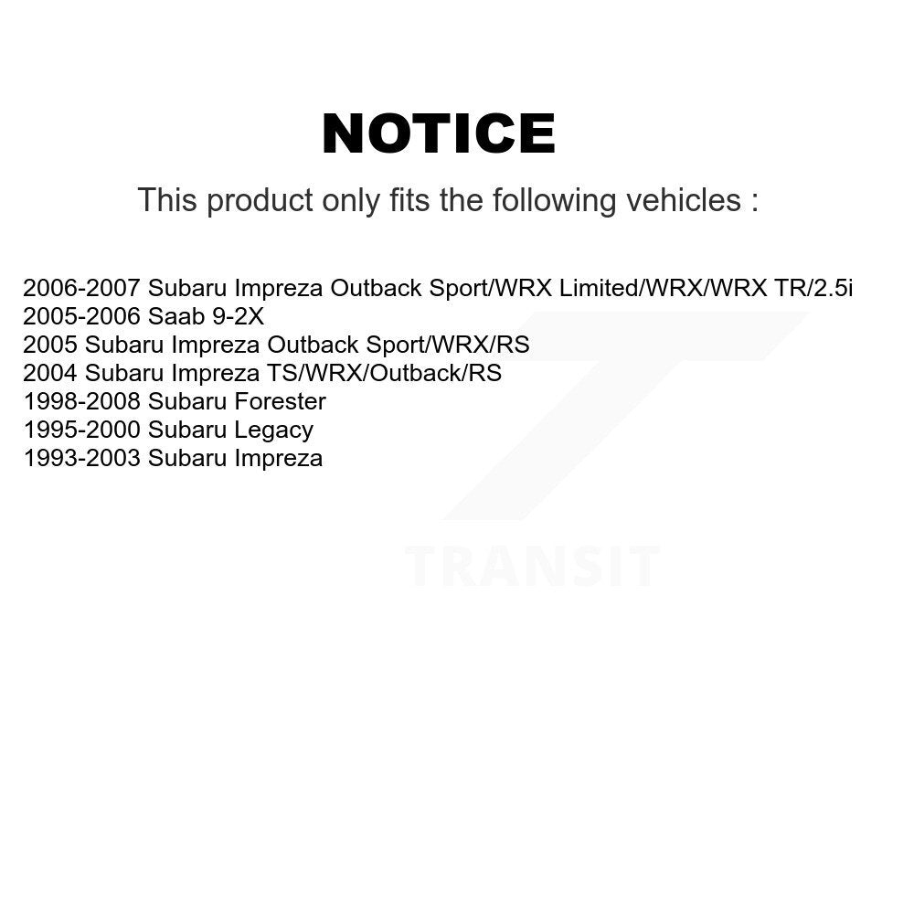 Parking Brake Shoe Rear NB-794B For Subaru Impreza Forester Legacy Saab 9-2X