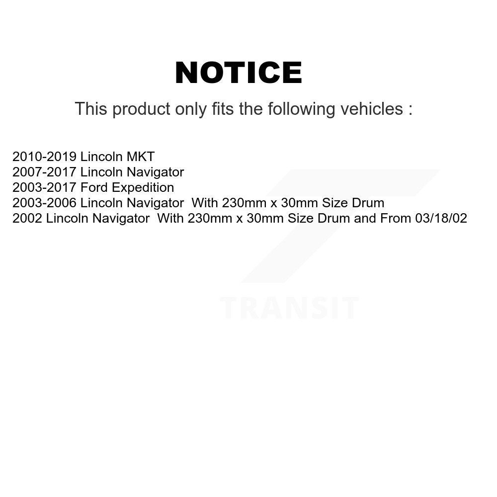 Parking Brake Shoe Rear NB-811B For Ford Expedition Lincoln Navigator MKT