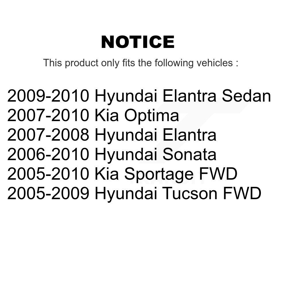 Parking Brake Shoe Rear NB-845B For Hyundai Elantra Sonata Tucson Kia Sportage