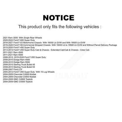 Parking Brake Shoe Rear NB-847B For Ford F-450 Super Duty Ram 3500 F-550 F-53 45