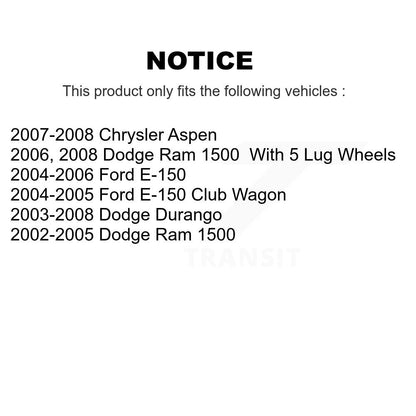 Parking Brake Shoe Rear NB-852B For Dodge Ram 1500 Durango Chrysler Aspen Ford