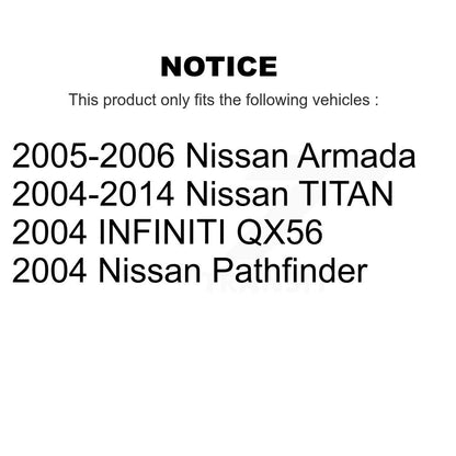 Parking Brake Shoe Rear NB-868B For Nissan TITAN Pathfinder Armada INFINITI QX56