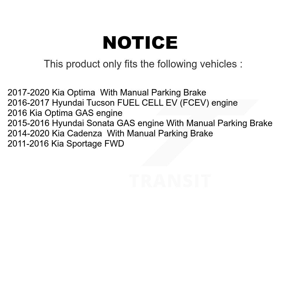 Parking Brake Shoe Rear NB-882B For Hyundai Tucson Kia Sportage Sonata Optima