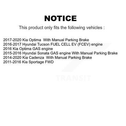 Parking Brake Shoe Rear NB-882B For Hyundai Tucson Kia Sportage Sonata Optima