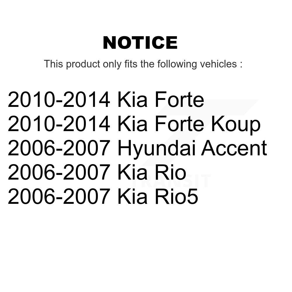 Parking Brake Shoe Rear NB-914B For Kia Forte Hyundai Accent Koup Rio5 Rio