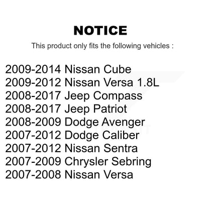 Drum Brake Shoe Rear NB-919B For Nissan Jeep Versa Patriot Sentra Compass Dodge