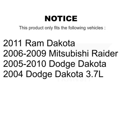 Drum Brake Shoe Rear NB-922B For Dakota Dodge Ram Mitsubishi Raider