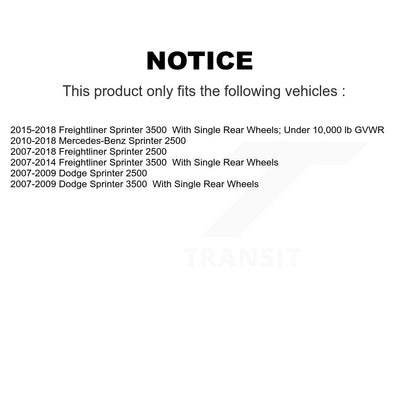 Parking Brake Shoe Rear NB-938B For Sprinter 2500 Mercedes-Benz Dodge 3500
