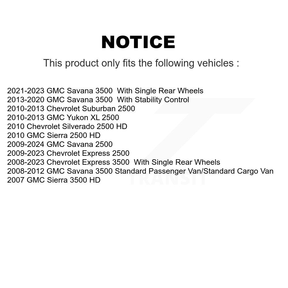 Parking Brake Shoe Rear NB-962B For GMC Chevrolet Savana 2500 3500 Express HD XL