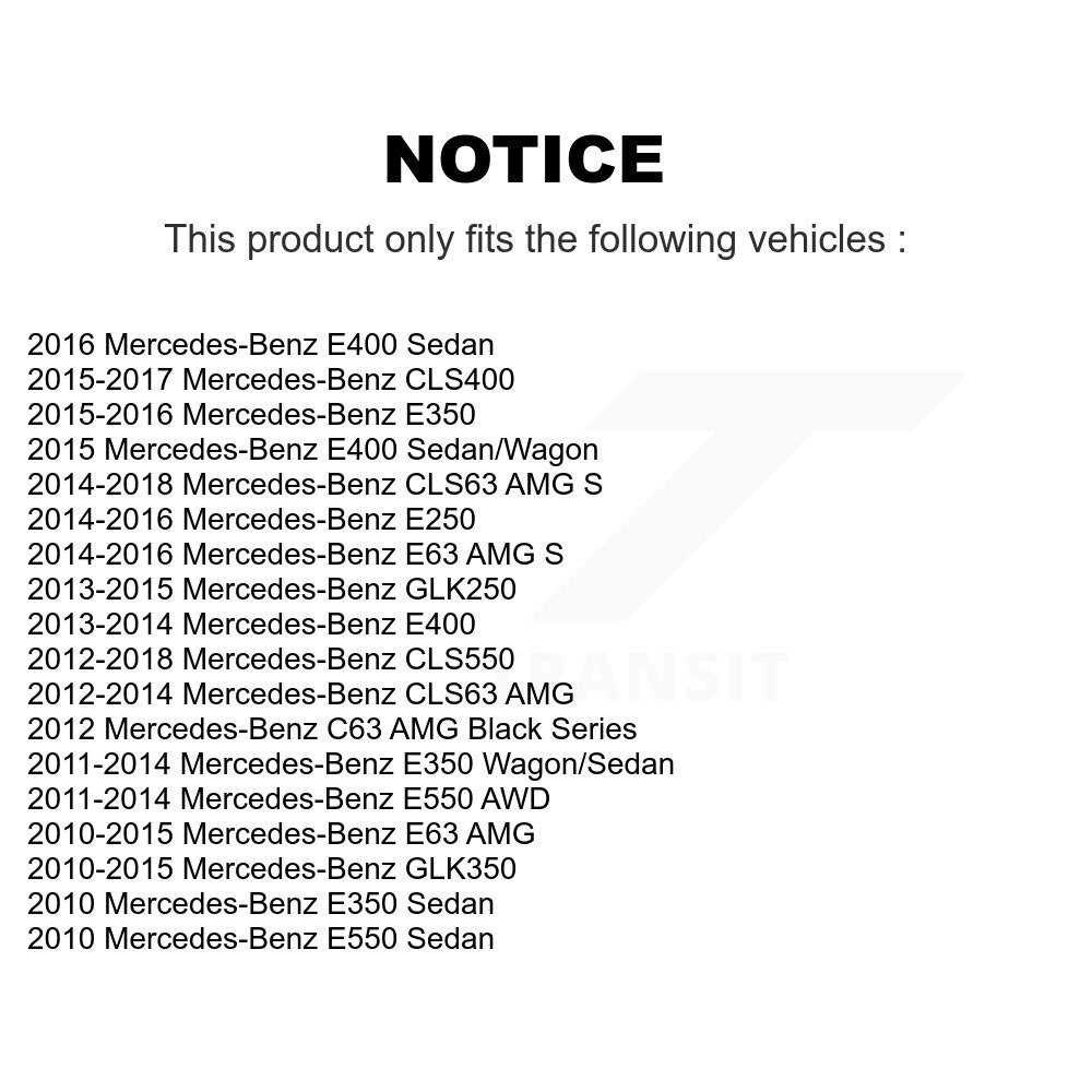 Parking Brake Shoe Rear NB-969B For Mercedes-Benz GLK350 GLK250 E350 E550 E400 S