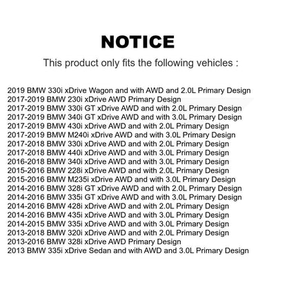 CV Axle Shaft Front Left NCV-BM27043 For BMW 328i xDrive 330i 320i 335i 428i GT