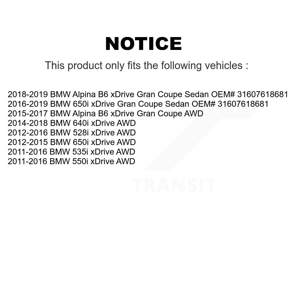 CV Axle Shaft Front Left NCV-BM27045 For BMW 535i xDrive 528i 550i 650i Gran B6