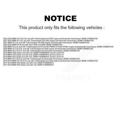 CV Axle Shaft Front Left NCV-BM27091 For BMW X3 X4