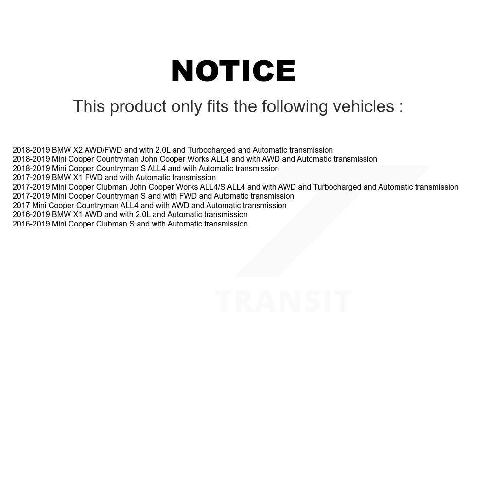 CV Axle Shaft Front Left NCV-BM49013 For BMW X1 Mini Cooper Countryman Clubman