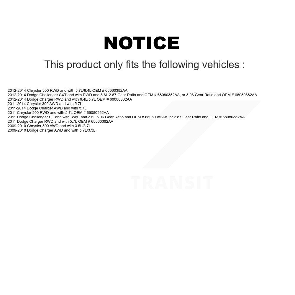 CV Axle Shaft Rear NCV-CH12009 For Dodge Chrysler 300 Charger Challenger