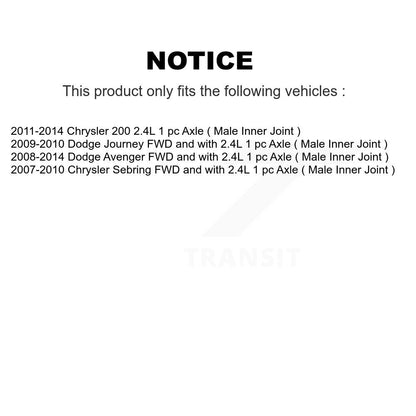 CV Axle Shaft Front Right NCV-CH12018 For Dodge Chrysler Journey 200 Avenger