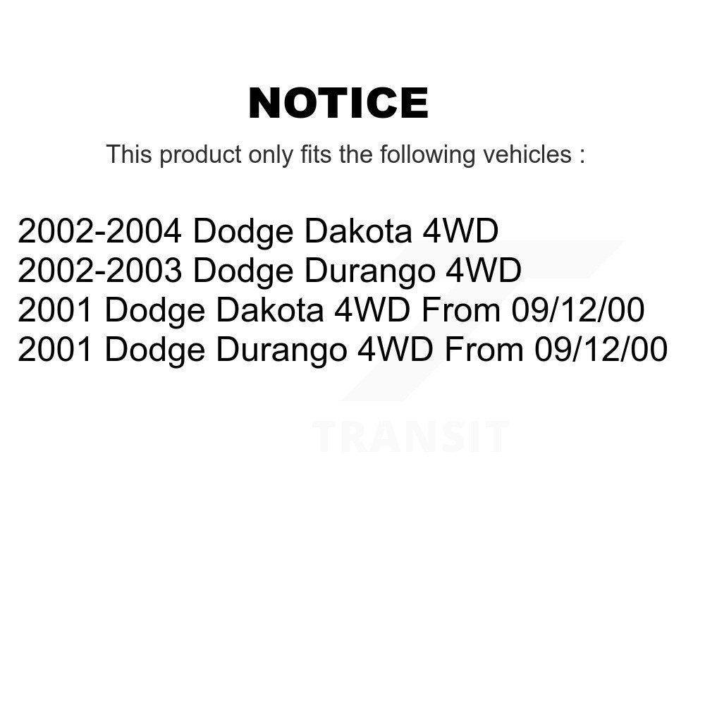 CV Axle Shaft Front NCV-CH12178 For Dodge Dakota Durango 4WD