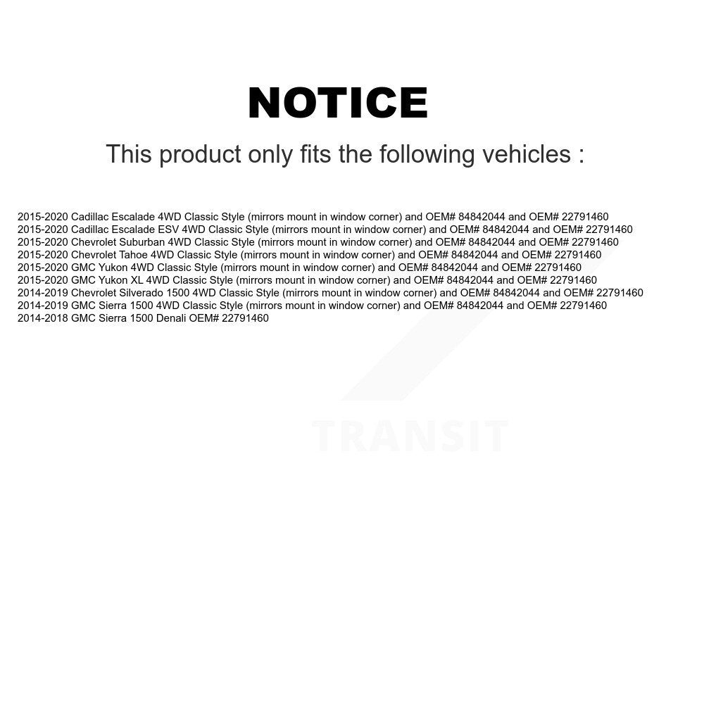 CV Axle Shaft Front NCV-GM10143HD For GMC Chevrolet Sierra 1500 Silverado Tahoe