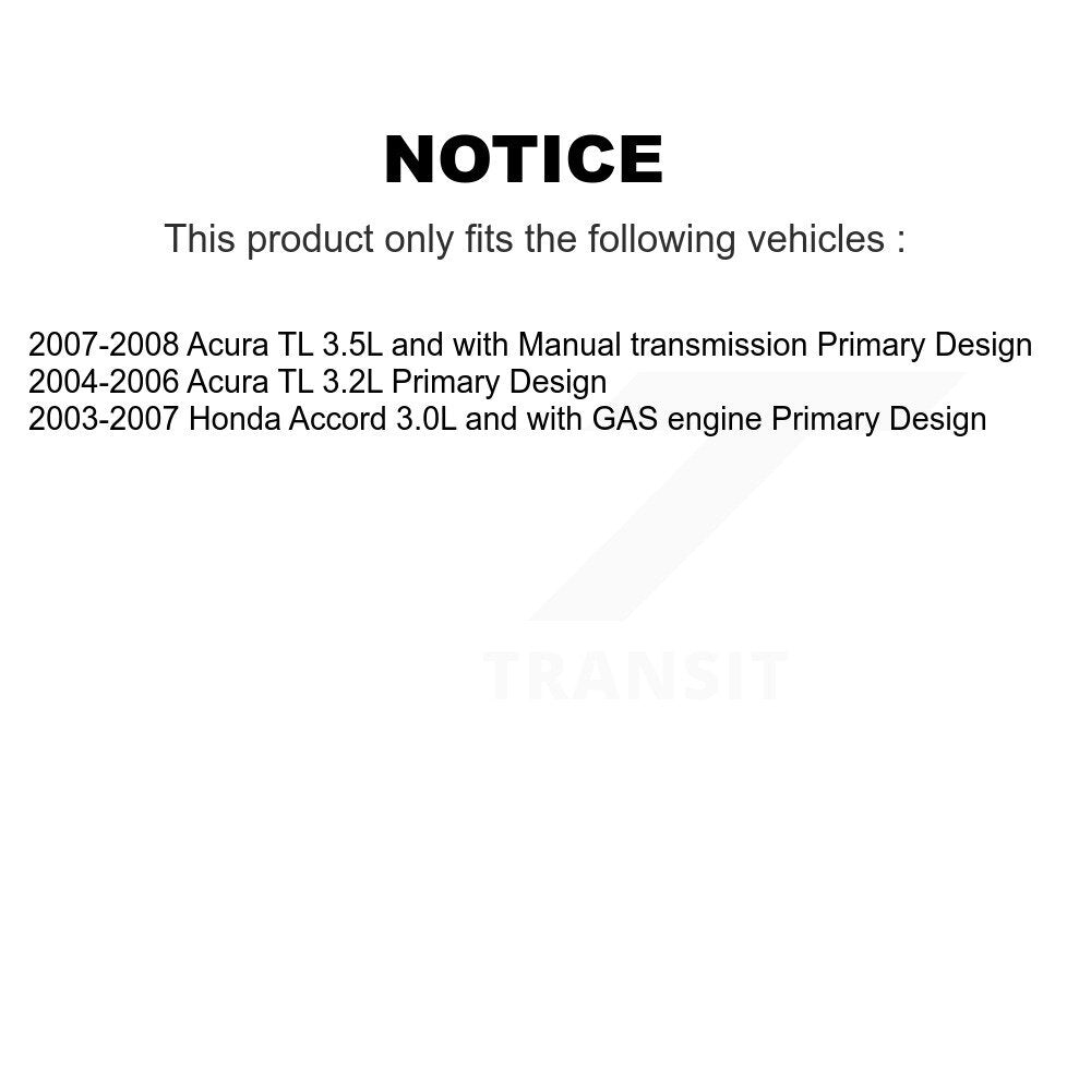CV Axle Shaft Front Left NCV-HO36127 For Honda Accord Acura TL Primary Design