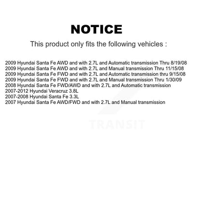 CV Axle Shaft Front Right NCV-HY37504 For Hyundai Santa Fe Veracruz