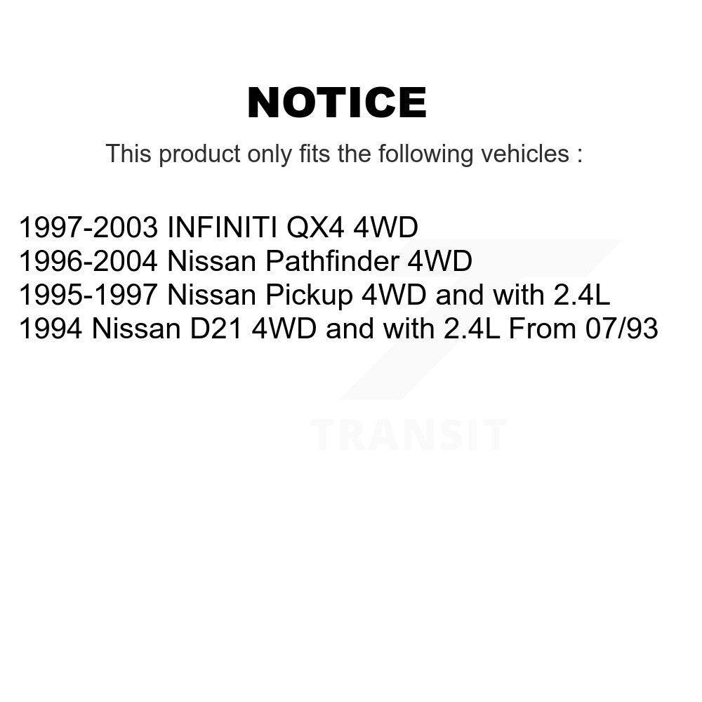 CV Axle Shaft Front NCV-NI53128 For Nissan Pathfinder INFINITI QX4 Pickup D21
