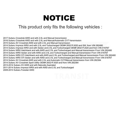 CV Axle Shaft Front NCV-SB66008 For Subaru Forester Impreza XV Crosstrek WRX STI