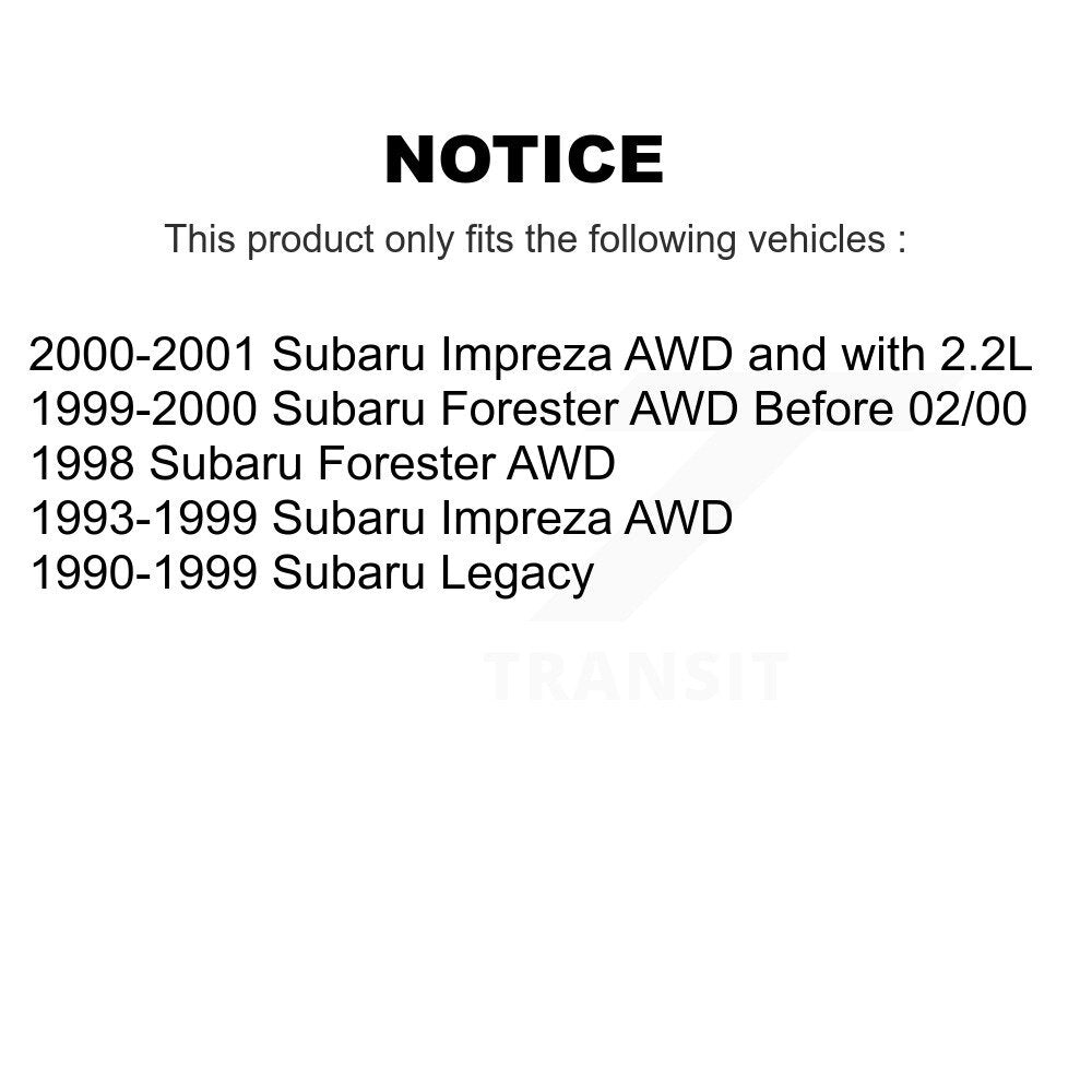 CV Axle Shaft Front NCV-SB66037 For Subaru Legacy Impreza Forester