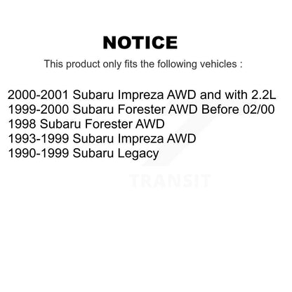 CV Axle Shaft Front NCV-SB66037 For Subaru Legacy Impreza Forester