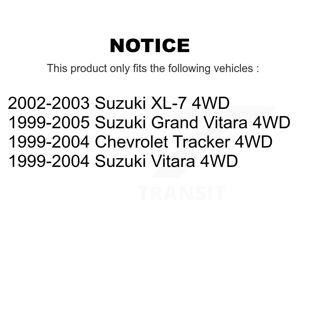CV Axle Shaft Front Right NCV-SK68032 For Chevrolet Tracker Suzuki Grand Vitara