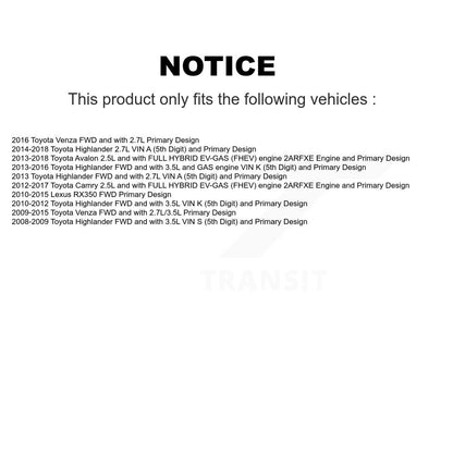 CV Axle Shaft Front Right NCV-TO69167 For Toyota Highlander Camry Venza Lexus