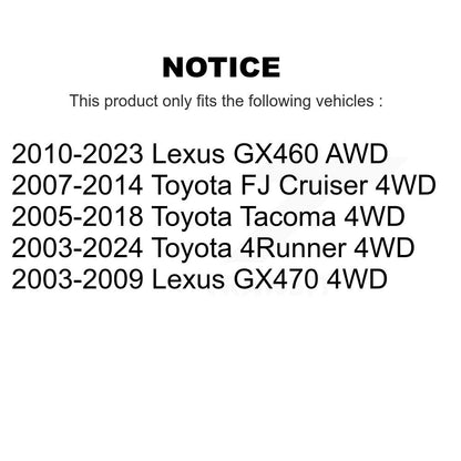 CV Axle Shaft Front NCV-TO69170 For Toyota Tacoma 4Runner FJ Cruiser Lexus GX460