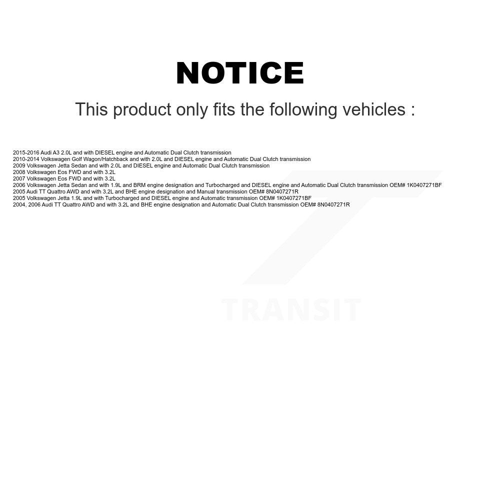 CV Axle Shaft Front Left NCV-VW72103 For Volkswagen Golf Jetta Eos Audi A3 TT