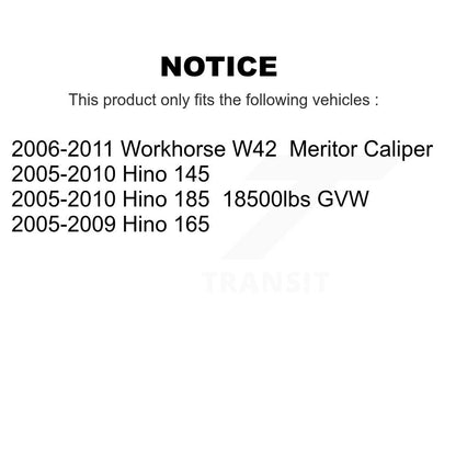 Semi-Metallic Disc Brake Pads NWF-ASD1062 For Hino Workhorse W42 145 185 165