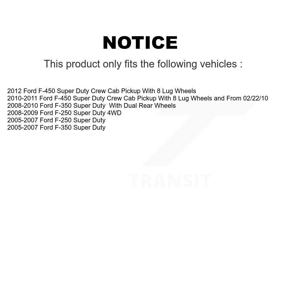 Semi-Metallic Disc Brake Pads Front NWF-ASD1069 For Ford F-350 Super Duty F-250