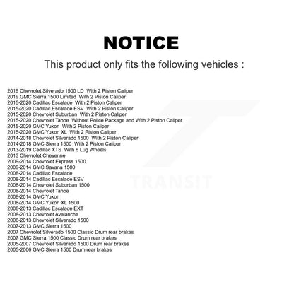 Semi-Metallic Disc Brake Pads Front NWF-ASD1363 For Chevrolet GMC Sierra 1500 XL