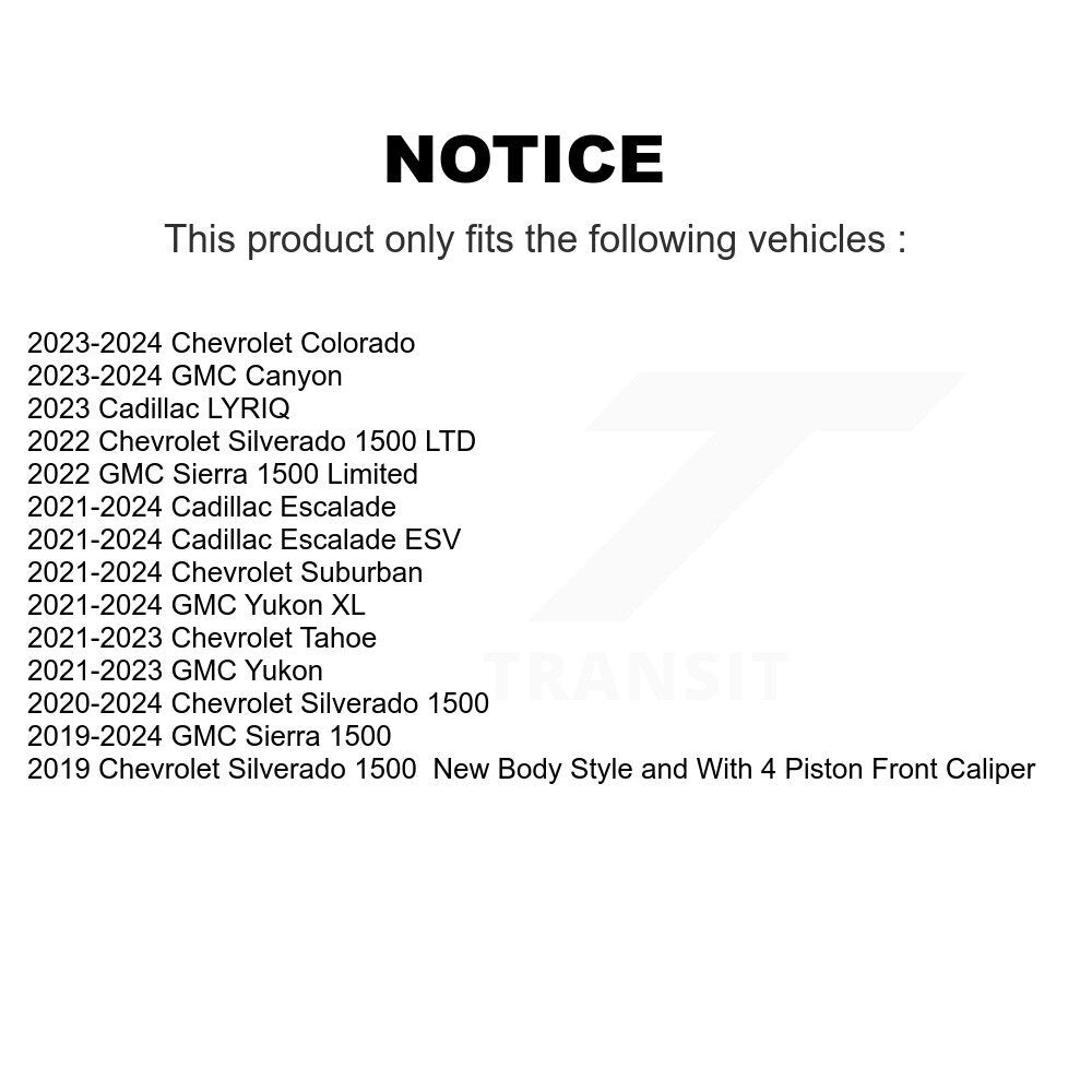 Semi-Metallic Disc Brake Pads Rear NWF-ASD2174 For Chevrolet GMC Silverado 1500