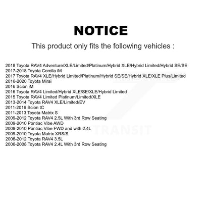 Ceramic Disc Brake Pads Front NWF-PRC1211 For Toyota RAV4 Matrix Pontiac Vibe iM