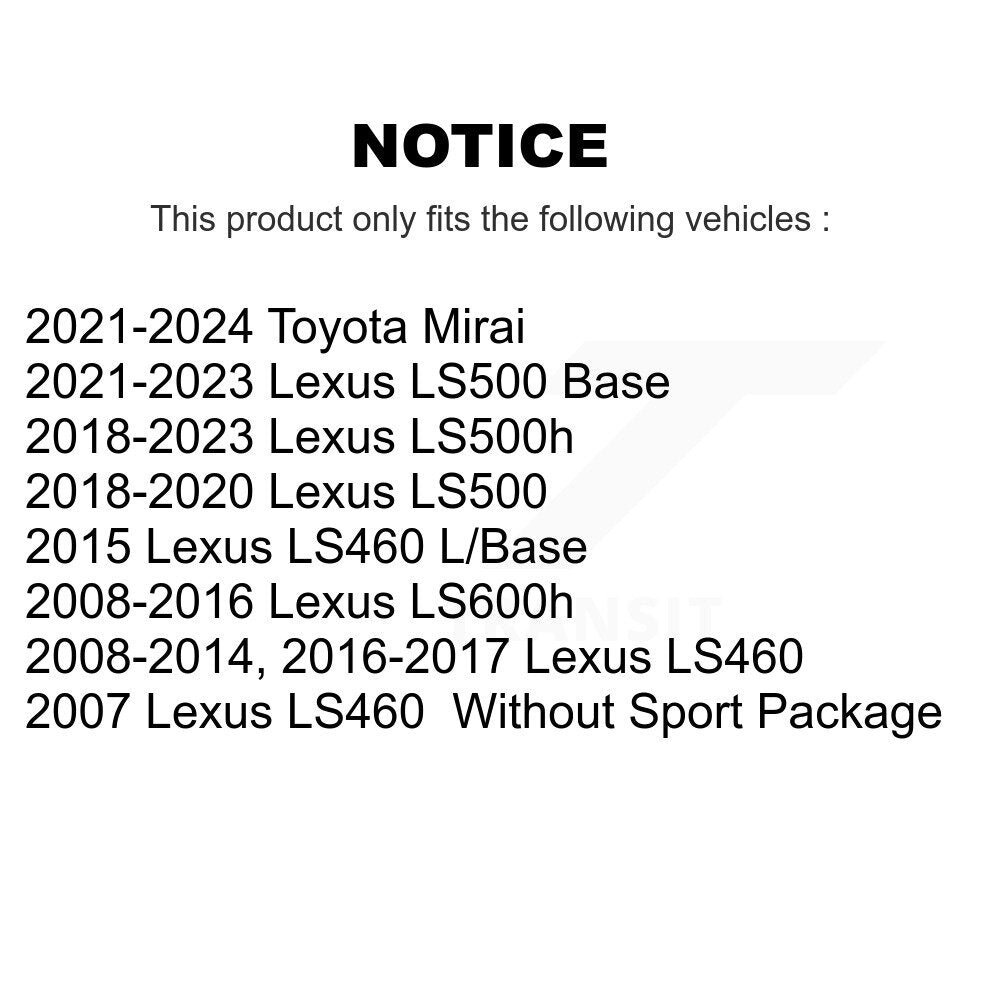 Ceramic Disc Brake Pads Rear NWF-PRC1283 For Lexus LS460 LS500 LS600h Toyota