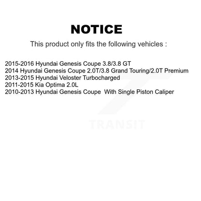 Ceramic Disc Brake Pads Front NWF-PRC1413 For Kia Optima Hyundai Genesis Coupe