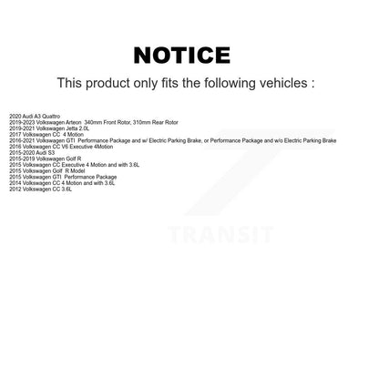 Ceramic Disc Brake Pads Front NWF-PRC1633 For Volkswagen Jetta GTI Golf R Arteon